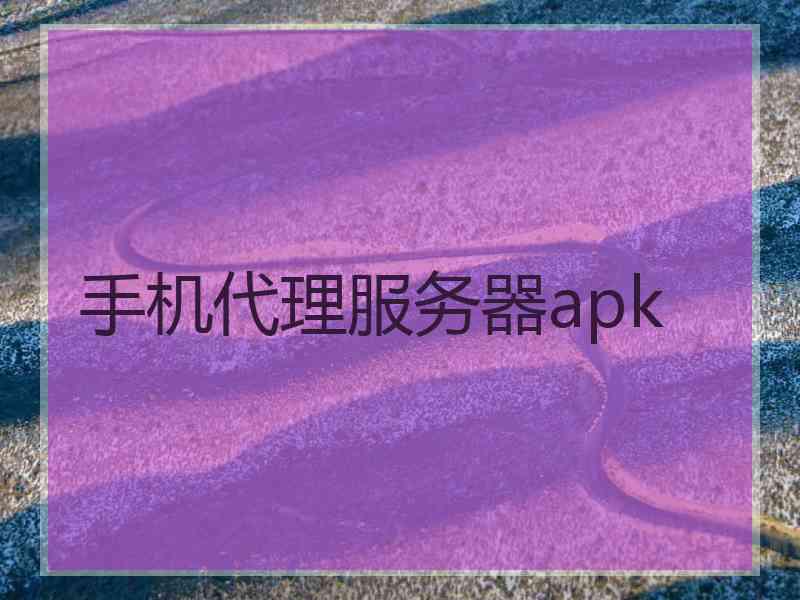 手机代理服务器apk