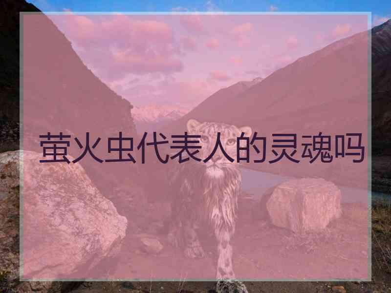 萤火虫代表人的灵魂吗