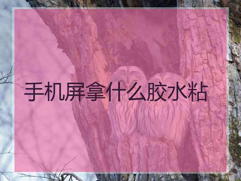 手机屏拿什么胶水粘