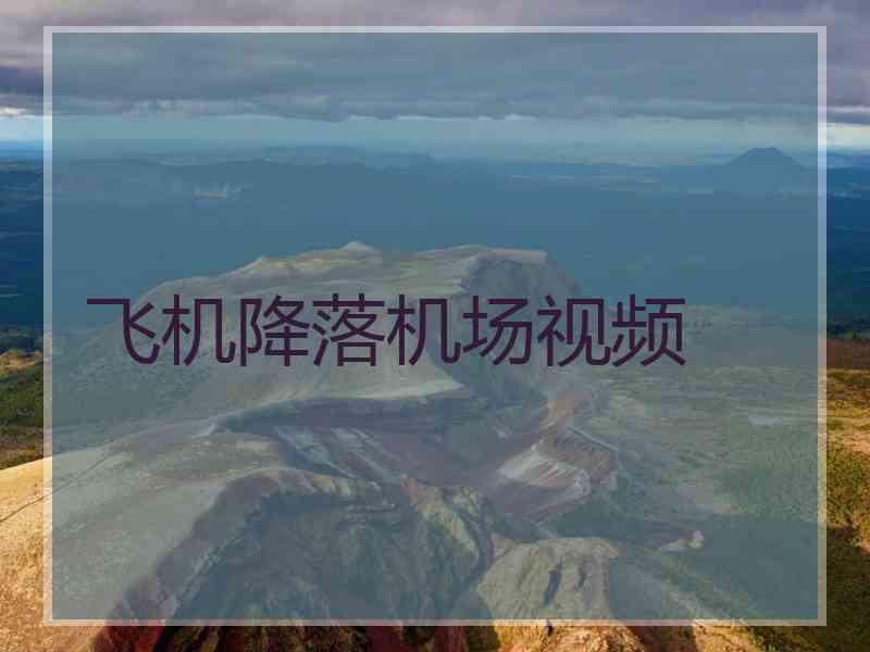 飞机降落机场视频