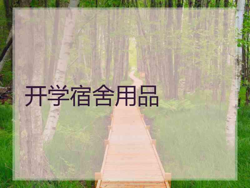 开学宿舍用品