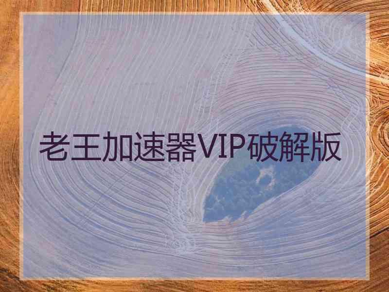 老王加速器VIP破解版