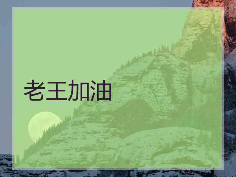 老王加油