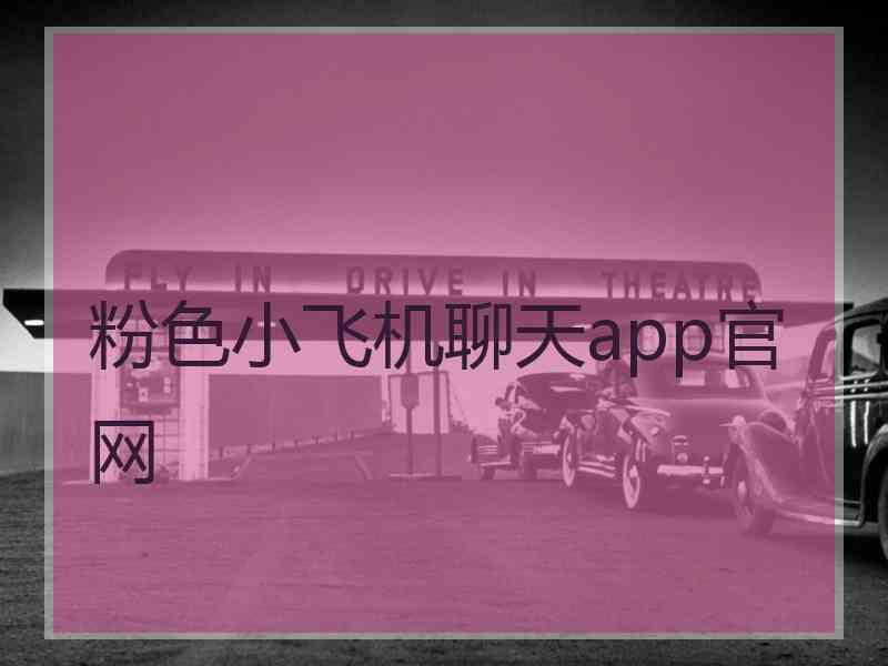 粉色小飞机聊天app官网