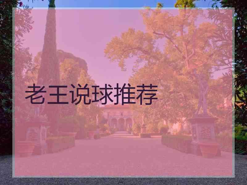老王说球推荐