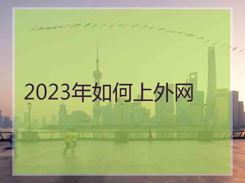 2023年如何上外网