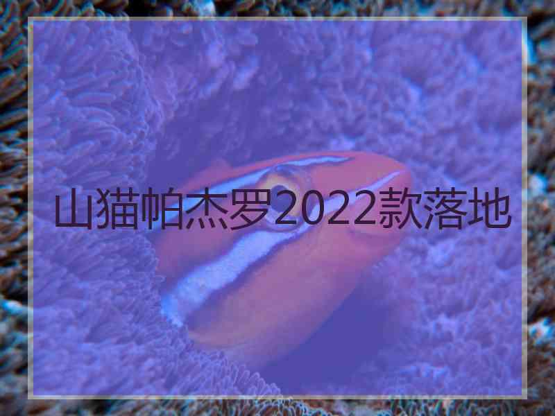 山猫帕杰罗2022款落地