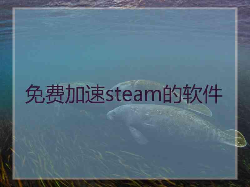 免费加速steam的软件