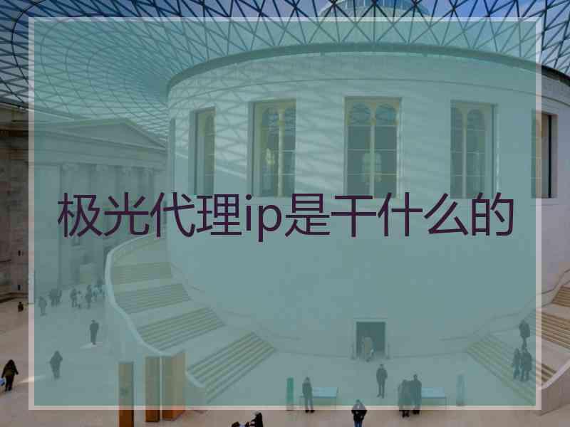 极光代理ip是干什么的