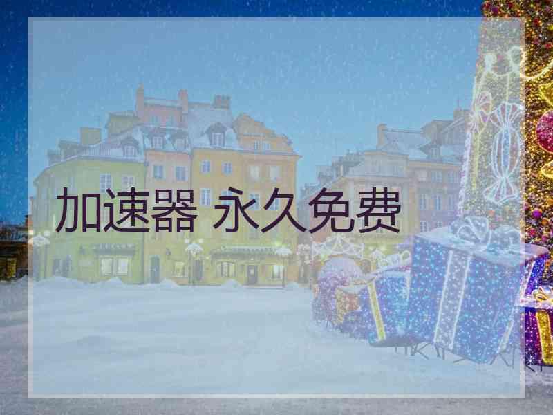 加速器 永久免费