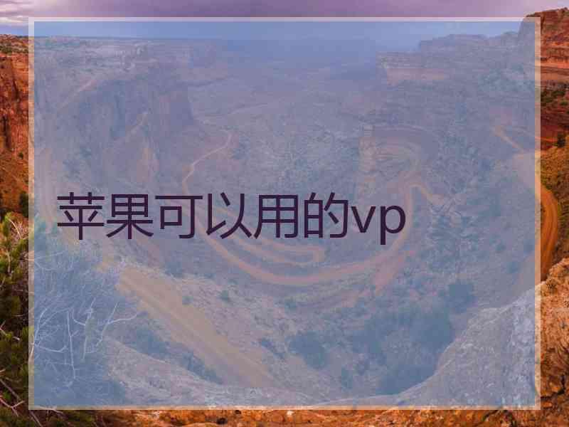 苹果可以用的vp
