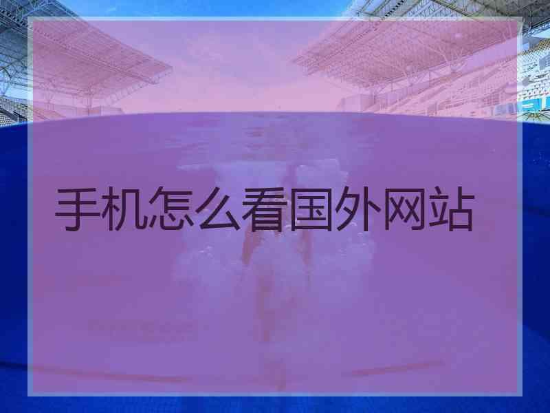 手机怎么看国外网站