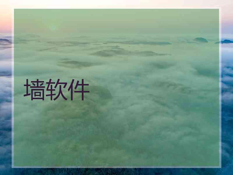 墙软件